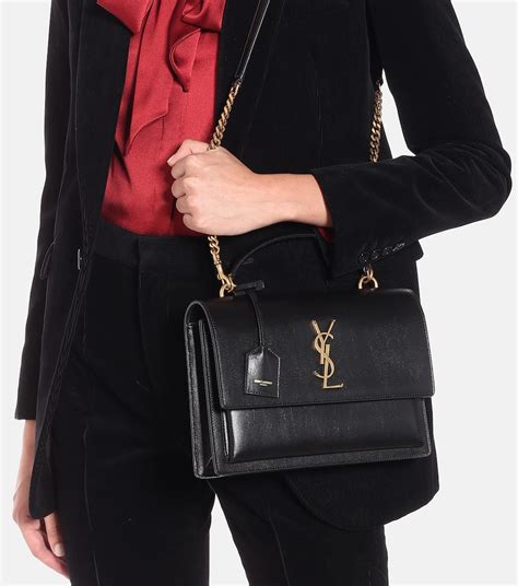 ysl sunset large bag grey|ysl sunset medium chain bag.